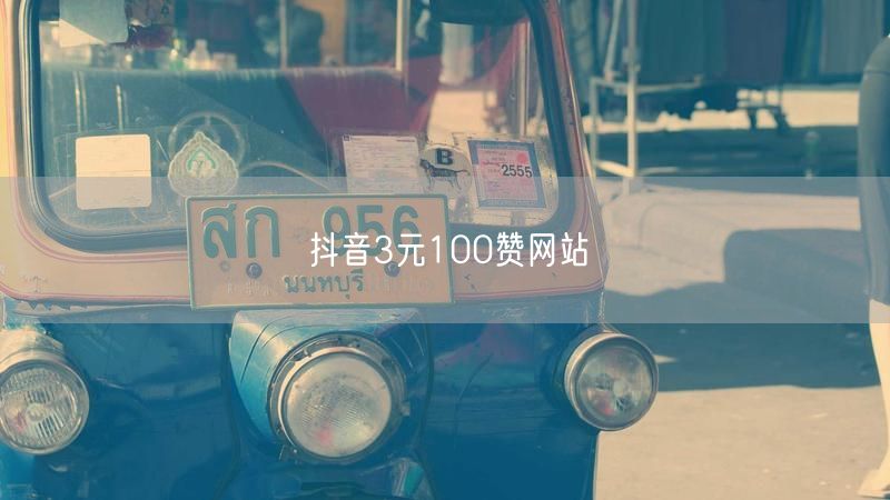 抖音3元100赞网站