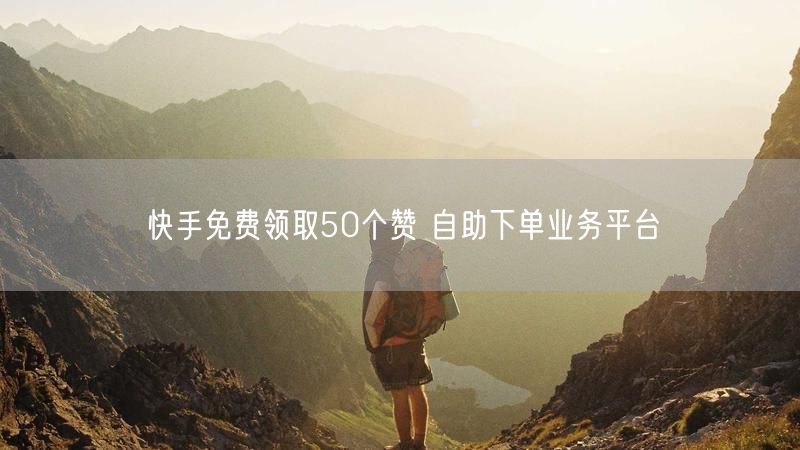 快手免费领取50个赞 自助下单业务平台