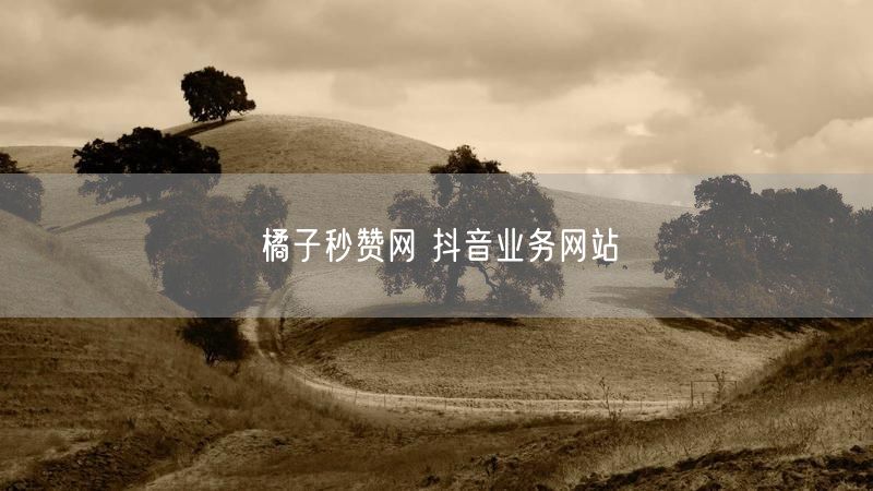 橘子秒赞网 抖音业务网站