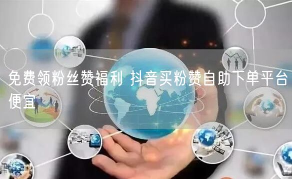 免费领粉丝赞福利 抖音买粉赞自助下单平台便宜