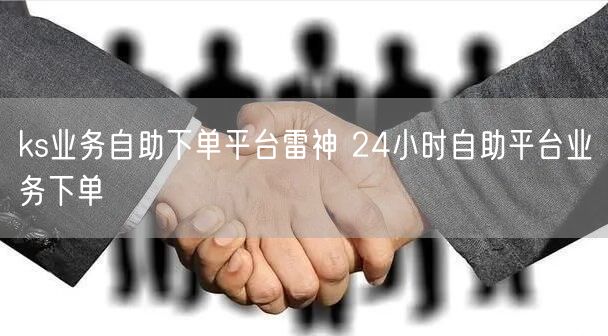 ks业务自助下单平台雷神 24小时自助平台业务下单