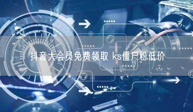 抖音大会员免费领取 ks僵尸粉低价