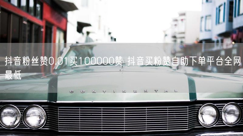 抖音粉丝赞0.01买100000赞 抖音买粉赞自助下单平台全网最低